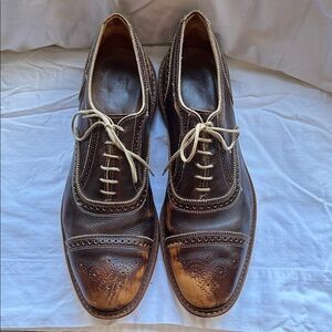 Allen Edmonds Two-Tone Brown Leather Strandmok Oxfords
